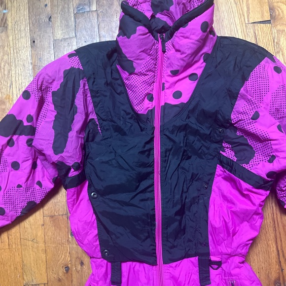 Vintage Tyrolia By Head Snow/ ski Suit Pink Retro - Picture 1 of 9